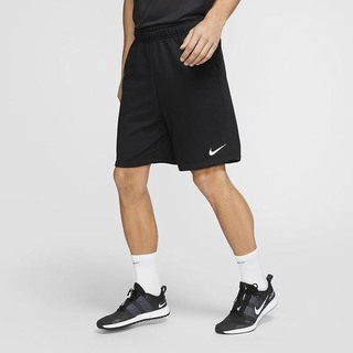 Pantaloni Scurti Nike Dri-FIT Fleece Training Barbati Negrii Albi | YQMI-84725